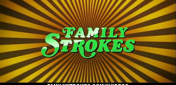  Family Strokes - Displinary Actions Turned Hardcore Fucking With Stepmom